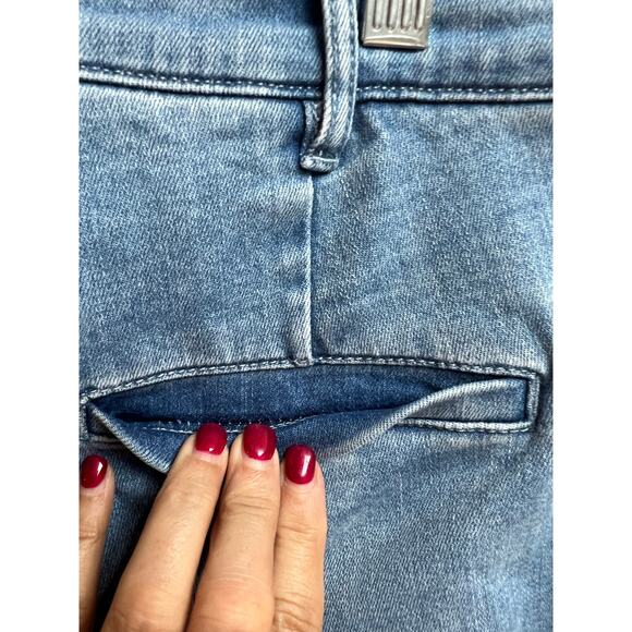 J. McLaughlin Stretch Denim Jeans Light Wash Zip Pockets - Picture 9 of 10